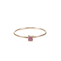 Anillo zafiro rosa